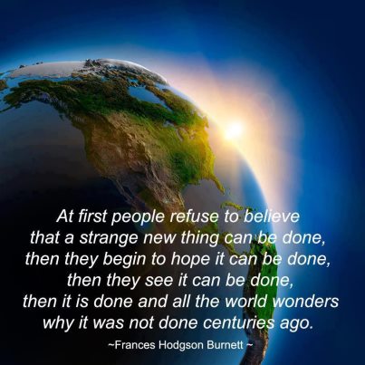 A new world is on its way.