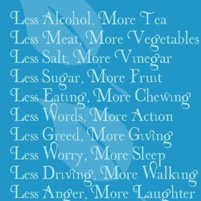 All good things to aim for in the New Year. Happy 2013!!