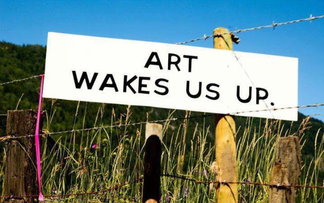 Artists need to create on the same scale that society has the capacity to destroy.