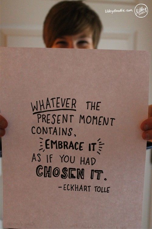 Whatever the present