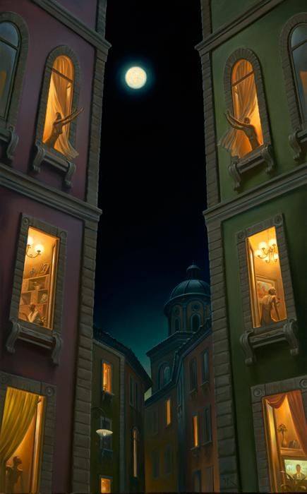 Moon art by Vladimir Kush