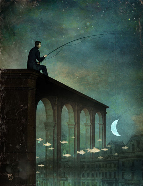 Moon art by Christian Schloe
