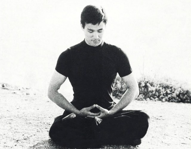 Bruce meditates