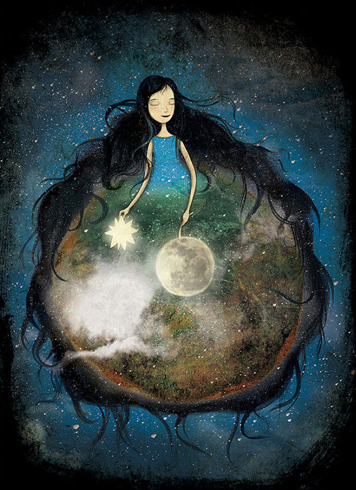 Moon Art by Barbara Szepesi Szucs