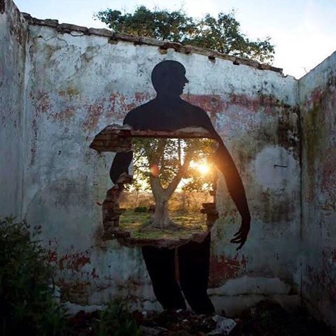 light within street art