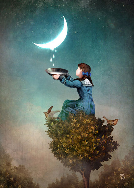 Moon drops by Christian Schloe