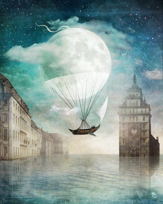 Full Moon art by Christian Schloe