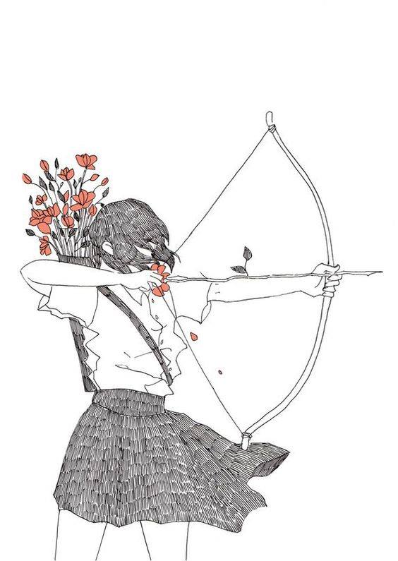 bow and arrow art
