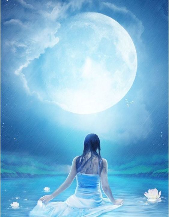 Moon art by Ana Rasha