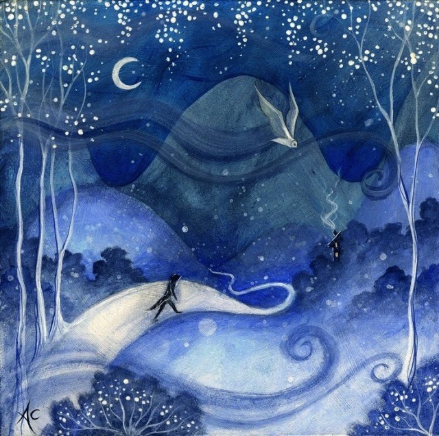 new moon artwork- amanda clark
