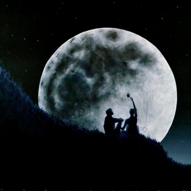 Moon Art by Ric Nagualero